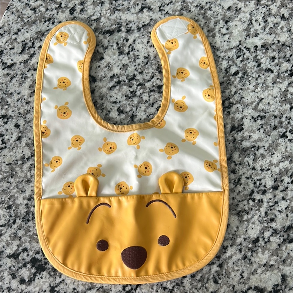 Adorable Winnie the Pooh Bib Reversible